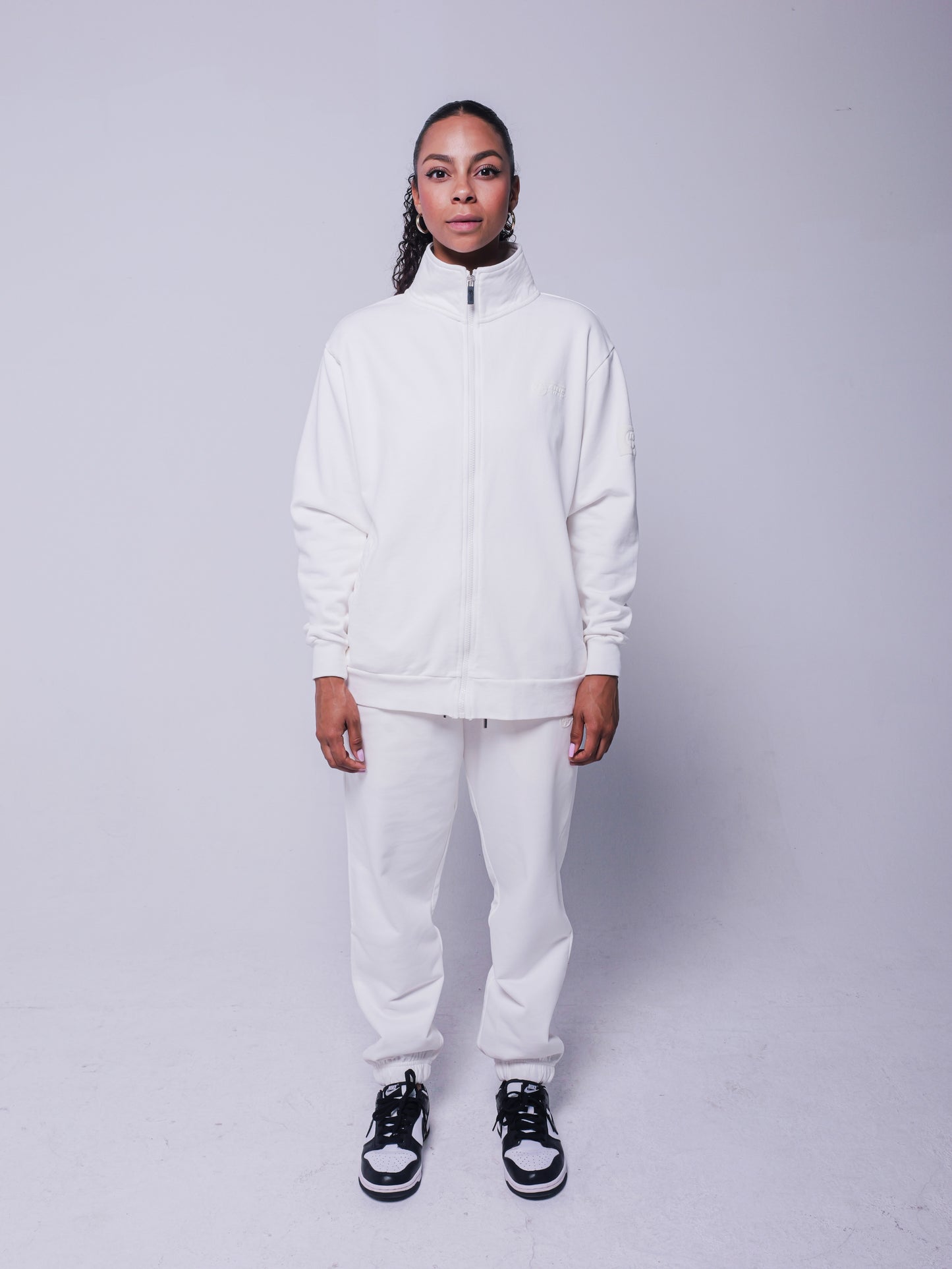 4GAINS CREAM TRACKSUIT JACKET [LOGO PUFF PRINT]