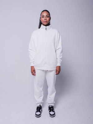 4GAINS CREAM TRACKSUIT JACKET [LOGO PUFF PRINT]