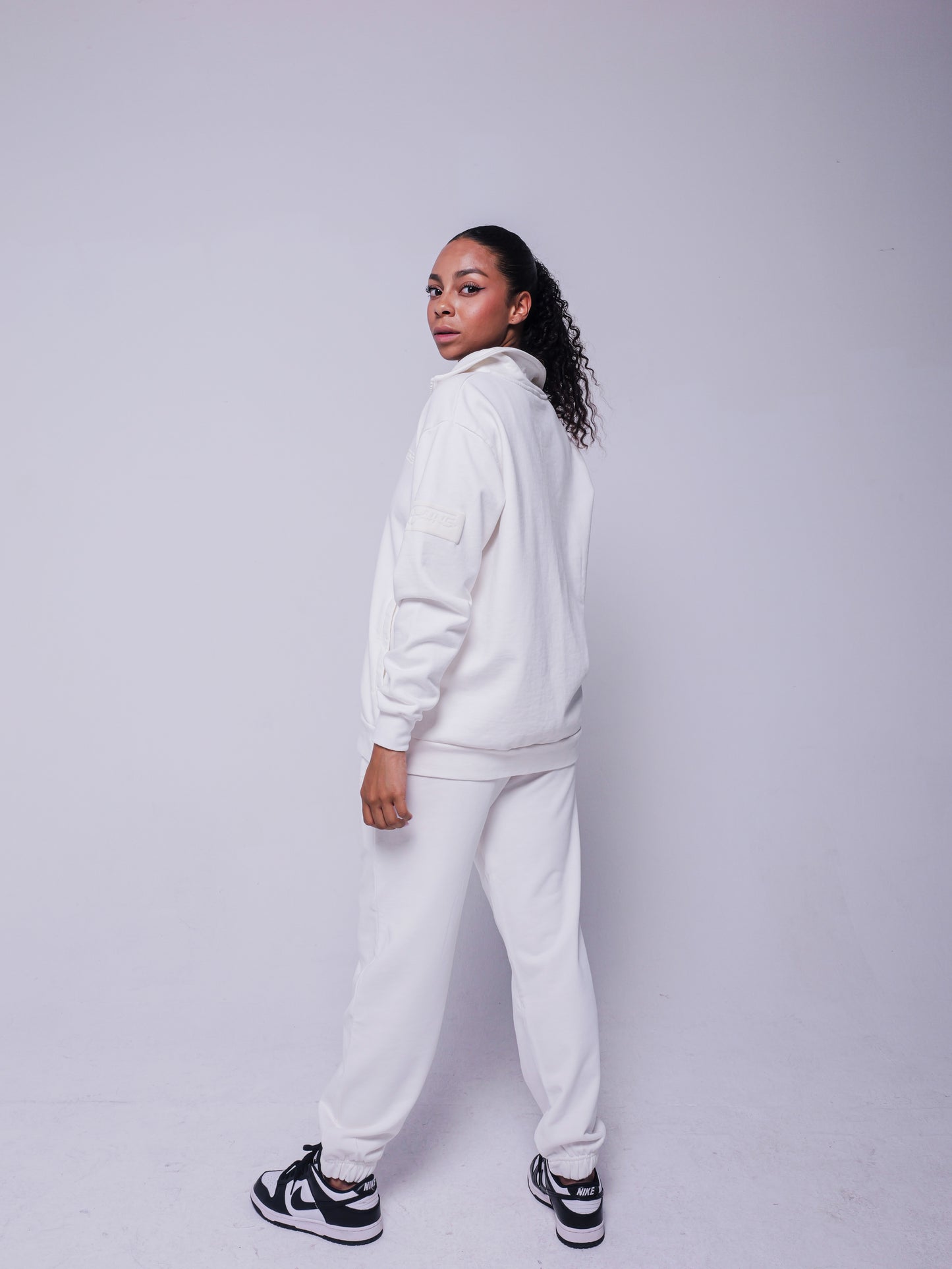 4GAINS CREAM TRACKSUIT JACKET [LOGO PUFF PRINT]