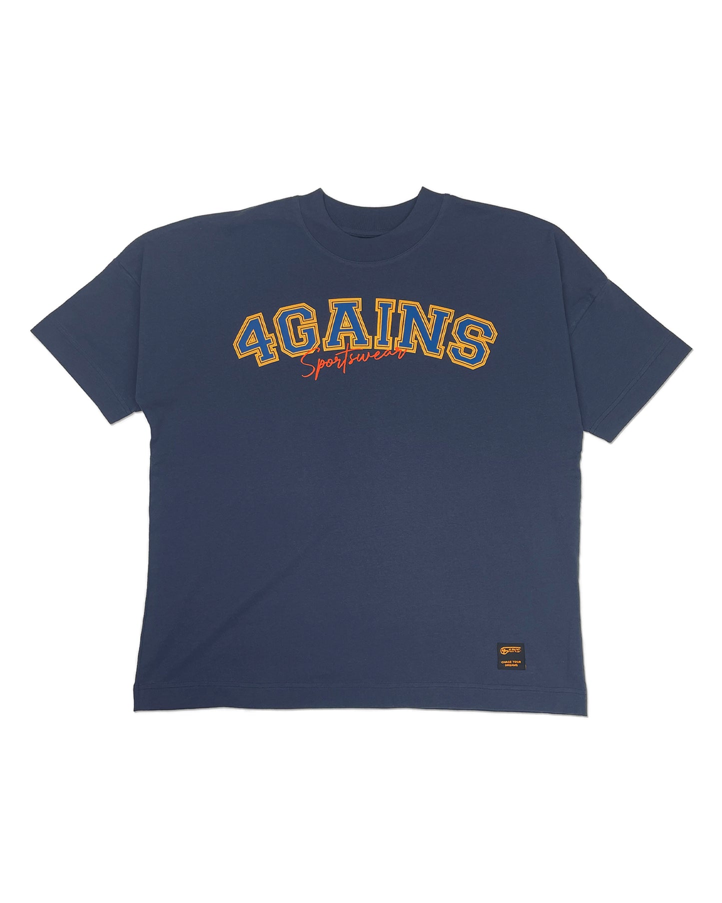 4GAINS COLLEGE ROW OVERSIZED TEE (NAVY DREAM)