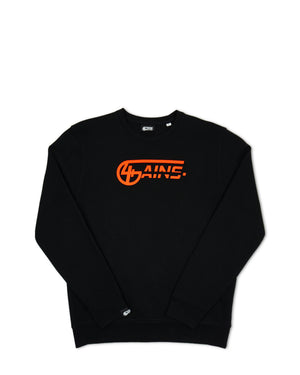 4GAINS unisex Sweater in black/orange