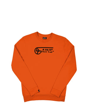 4GAINS unisex Sweater in orange/black